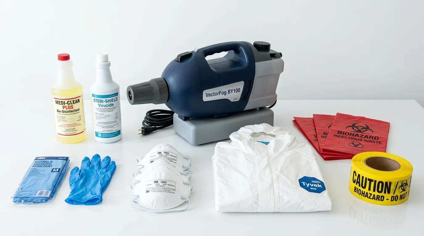 Professional biohazard remediation crew working in Robertsdale