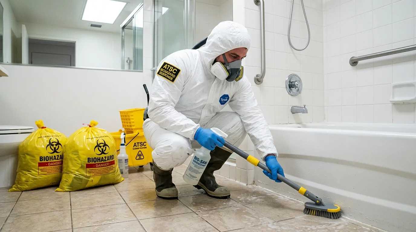 Decontamination equipment deployed for Blood Cleanup in Robertsdale